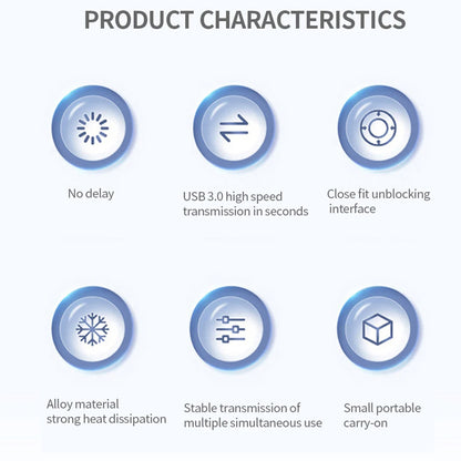 USB-Hub Techsuit H14 ZenithDock, 4in1, Grau