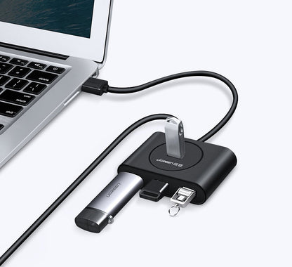 USB-Hub UGREEN CR113, 4 x USB-A 3.0, 1m, Schwarz
