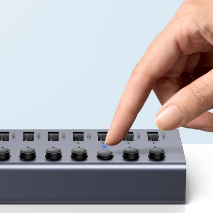 USB-Hub UGREEN CM481, 7 x USB-A 3.0, Grau