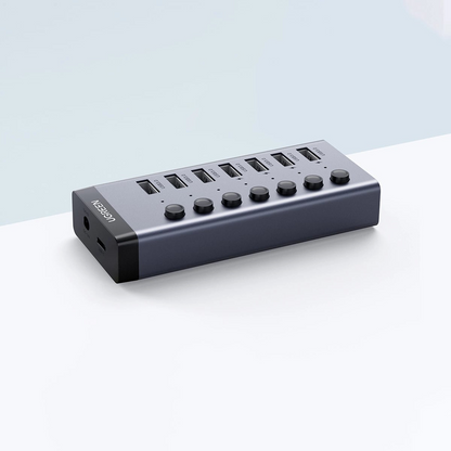 USB-Hub UGREEN CM481, 7 x USB-A 3.0, Grau
