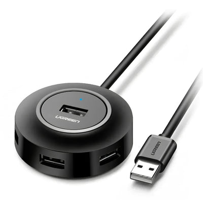 USB-Hub UGREEN CR106, 4 x USB-A, 1m, Schwarz