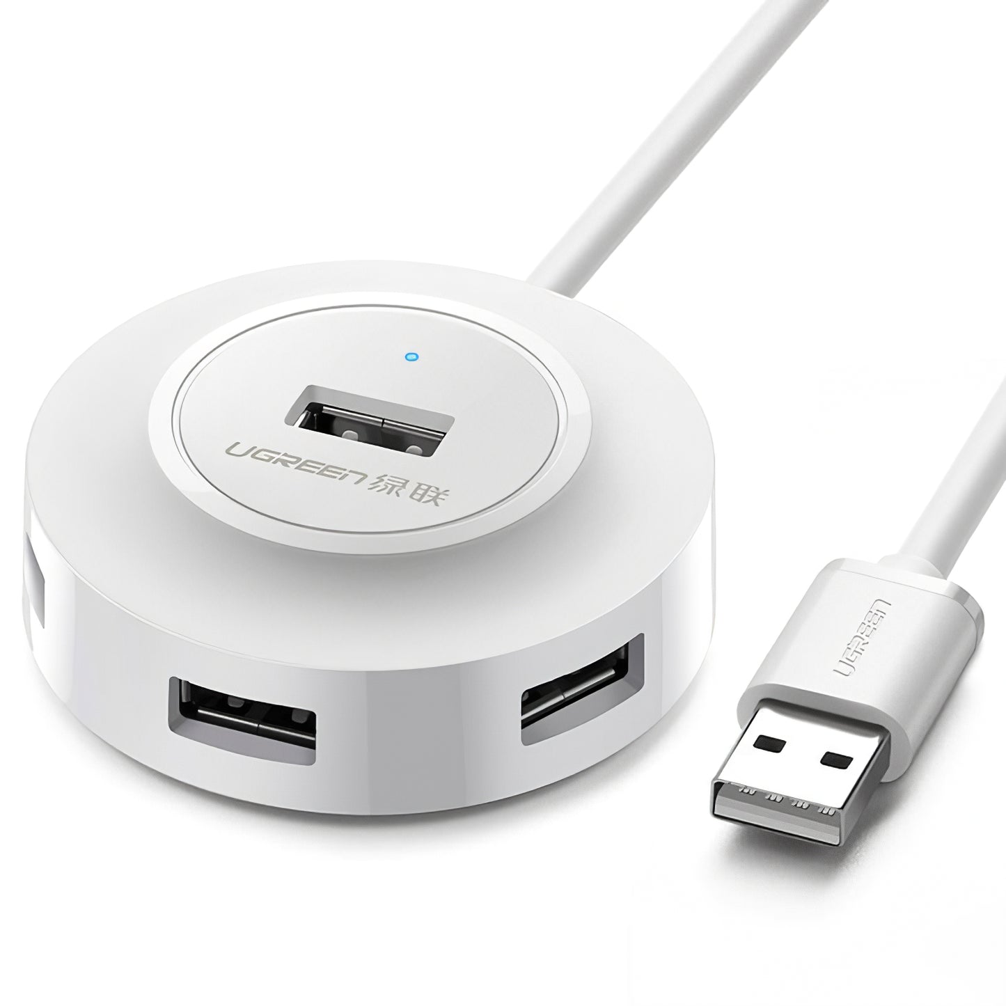 USB-Hub UGREEN CR106, 4 x USB-A, 1m, Weiß