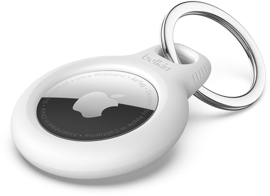 Belkin Key Ring Hülle für Apple AirTag, Weiß F8W973btWHT