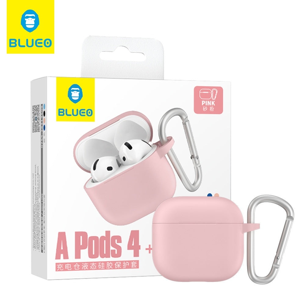 Blueo Liquid Hülle für Apple AirPods 4, Rosa