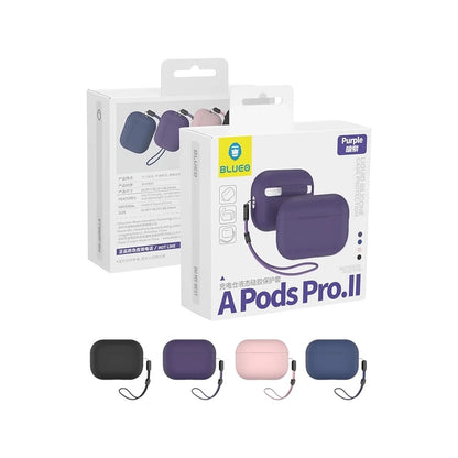 Blueo Liquid Case for Apple AirPods Pro 2, Purple