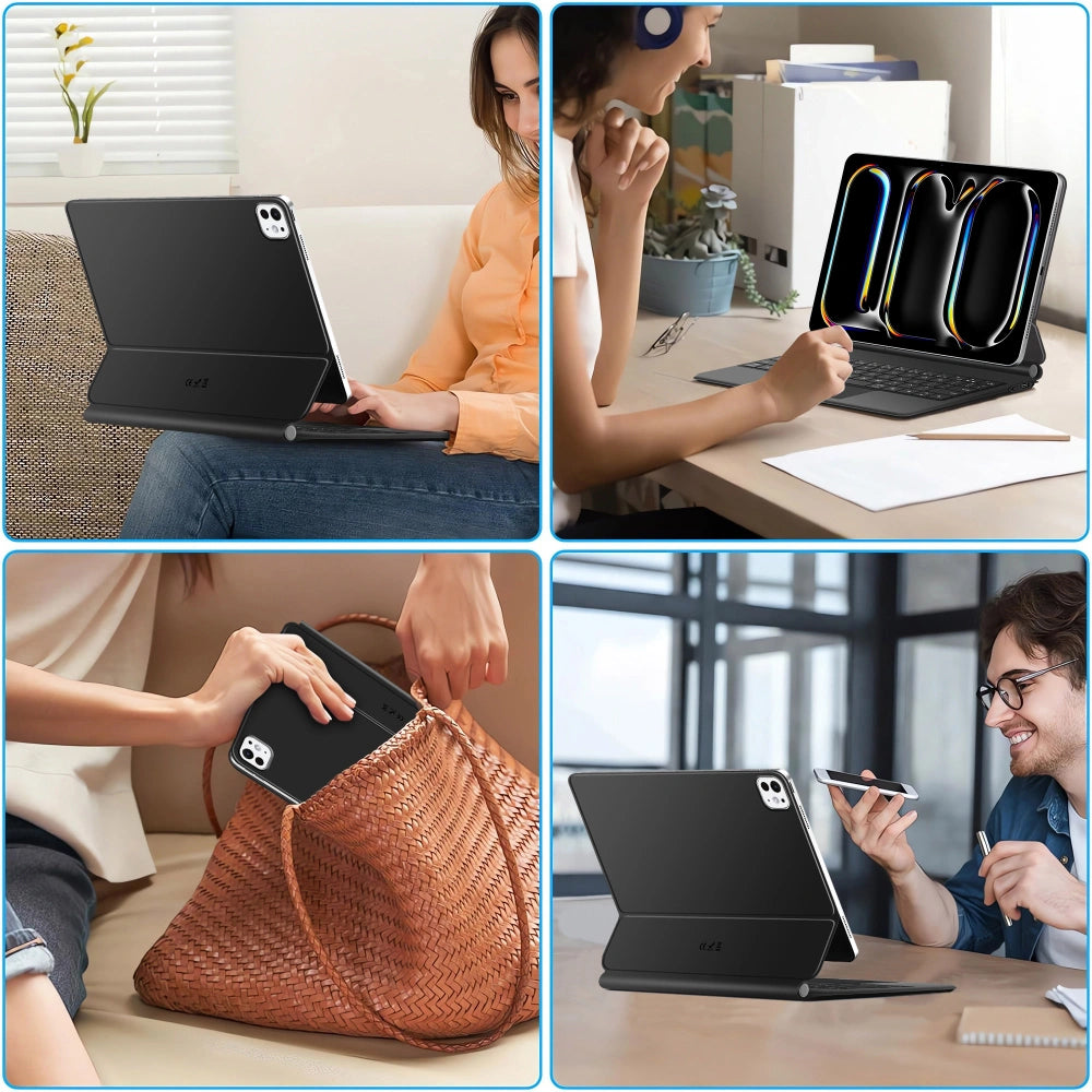 Tastaturhülle für Apple iPad Pro 11 (2025) / (2024), Tech-Protect, SmartCase Magnetic, Schwarz