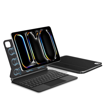 Hülle mit Tastatur für Apple iPad Pro 13 (2025) / (2024), Tech-Protect, SmartCase Magnetic, Schwarz