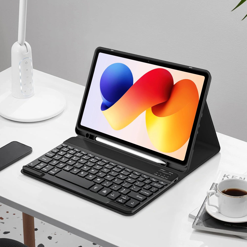Tastaturhülle für Xiaomi Poco Pad M1 / Redmi Pad 2 Pro, Tech-Protect, SC PEN, Schwarz