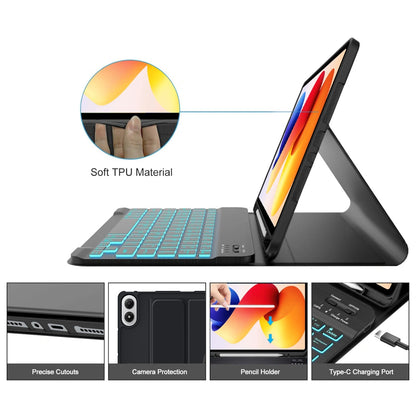 Tastaturhülle für Xiaomi Poco Pad M1 / Redmi Pad 2 Pro, Tech-Protect, SC PEN, Schwarz