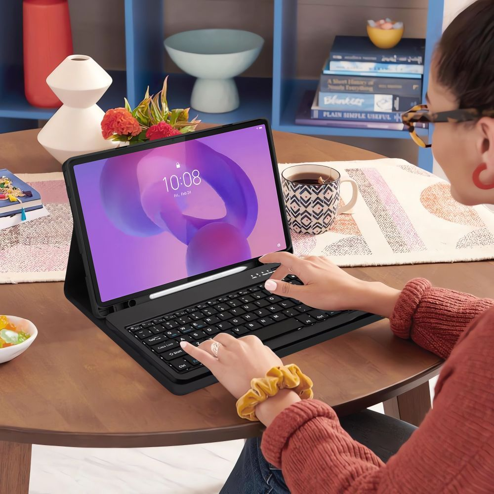 Schutzhülle mit Tastatur für Lenovo Idea Tab Pro, Tech-Protect, SC PEN, Schwarz