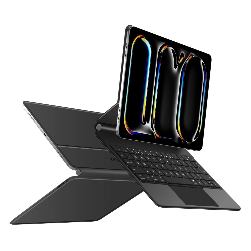 Hülle mit Tastatur für Apple iPad Pro 13 (2025) / (2024), Tech-Protect, SmartCase Magnetic, Schwarz