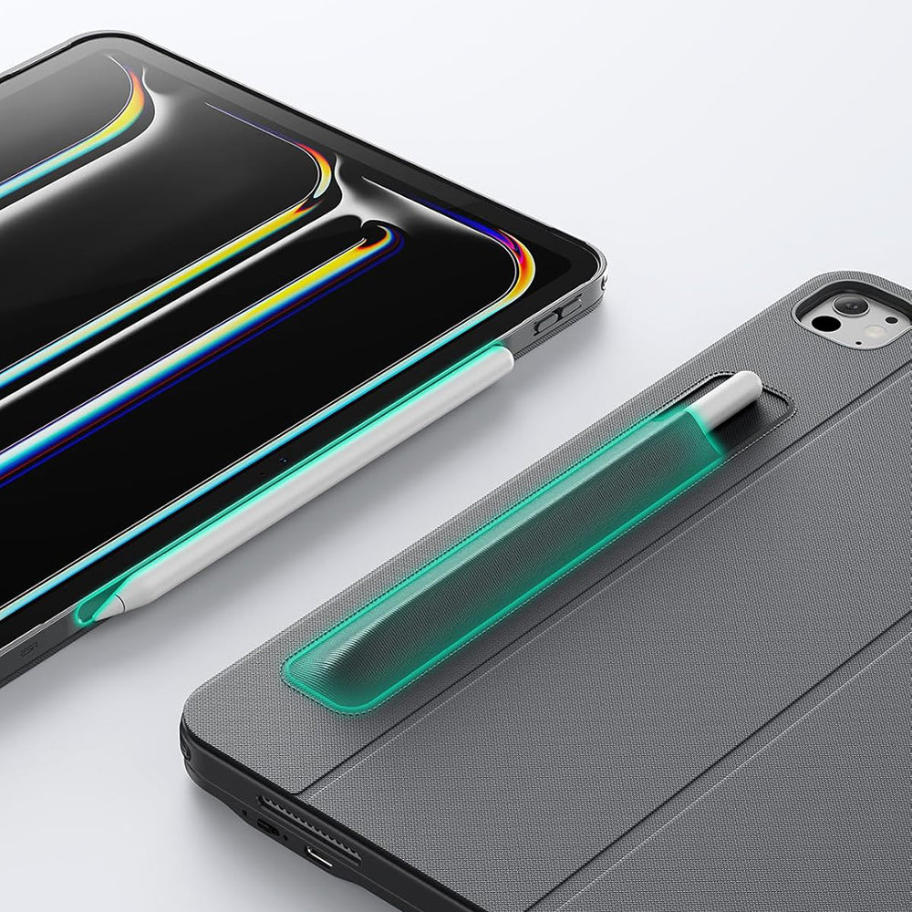 Hülle mit Tastatur für Apple iPad Pro 11 (2024), ESR, Shift, Grau