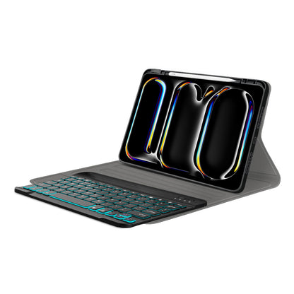 Tastaturhülle für Apple iPad Pro 11 (2024), Techsuit, CozyTab, Schwarz
