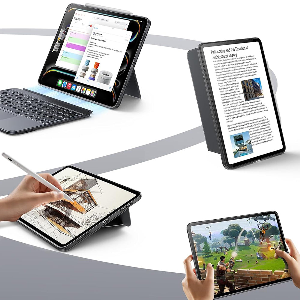 Tastaturhülle für Apple iPad Pro 13 (2024), ESR, Shift, Grau