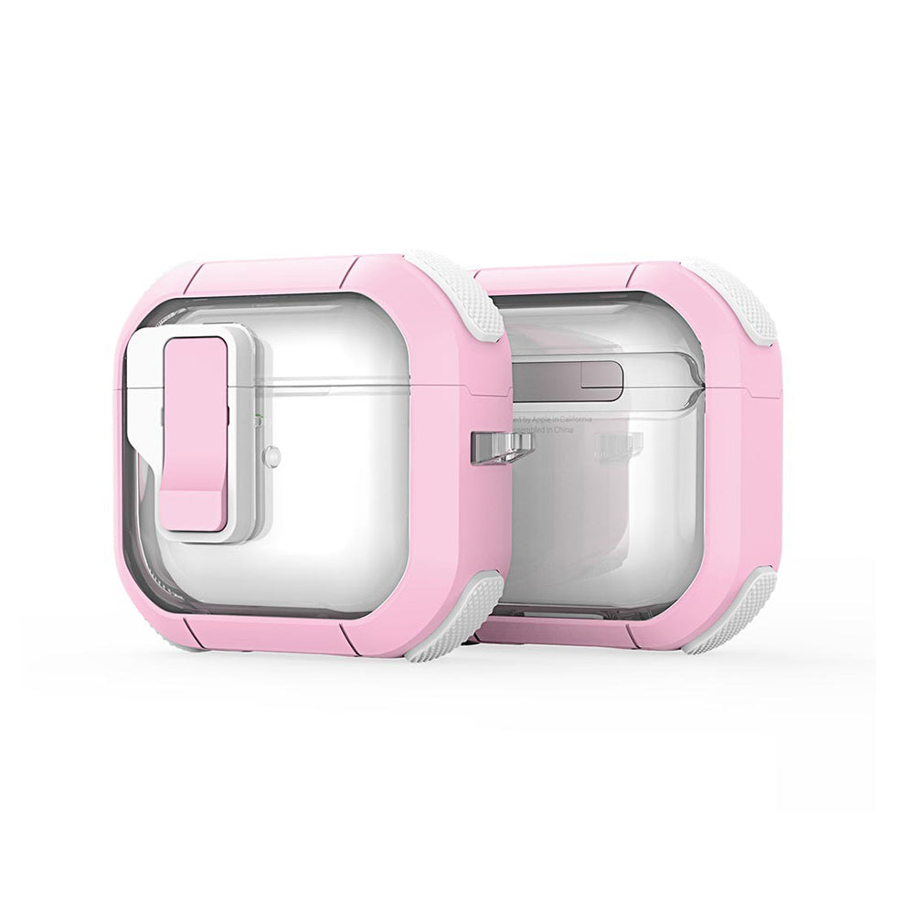 DUX DUCIS PECN Hülle für Apple AirPods 4, Rosa Weiß