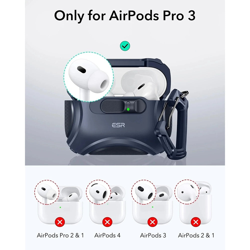 ESR Cyber FlickLock Hülle für Apple AirPods Pro 3, Blau