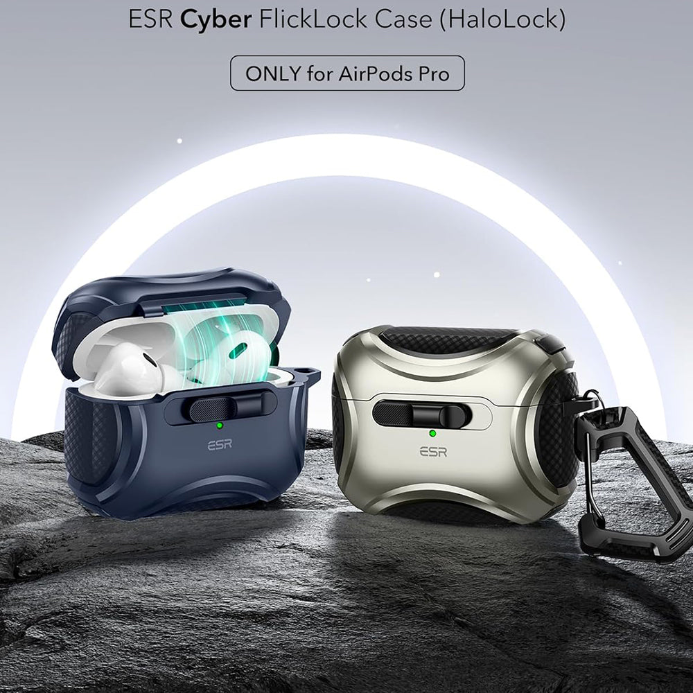 ESR Cyber Hülle für Apple AirPods Pro Serie, Blau