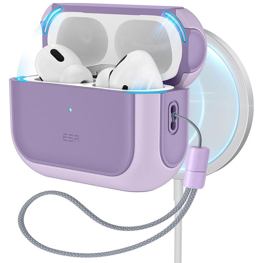 ESR Orbit Hybrid Case for Apple AirPods Pro Series, Purple