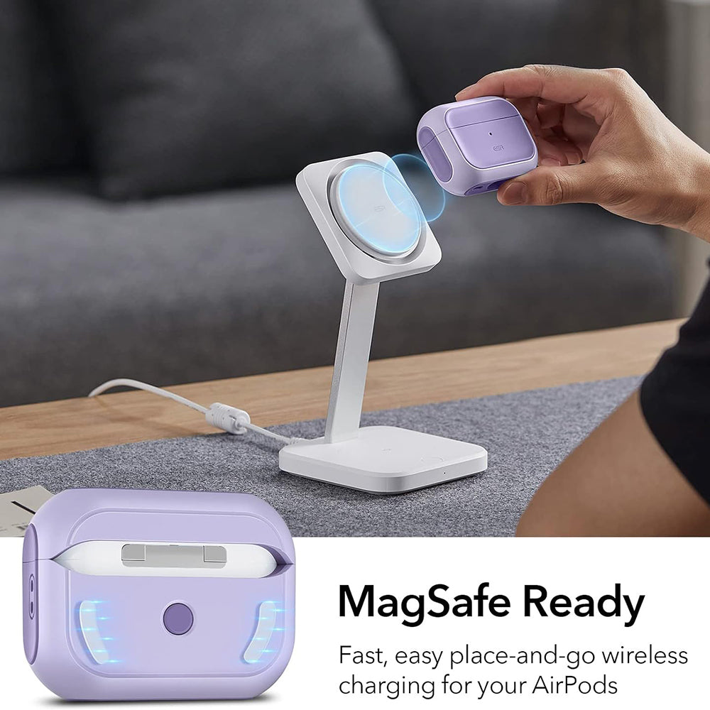ESR Orbit Hybrid Case for Apple AirPods Pro Series, Purple