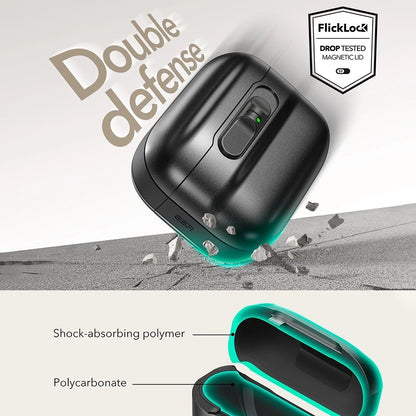 ESR Pulse Magnetic FlickLock Hülle für Apple AirPods Pro 3, Schwarz