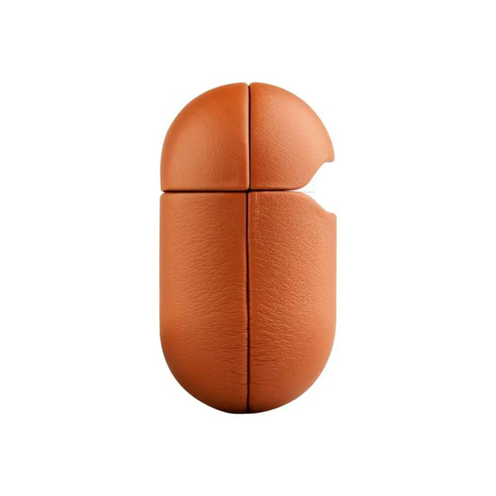 Hülle Fixed PodsLeather für Apple AirPods 4, Braun