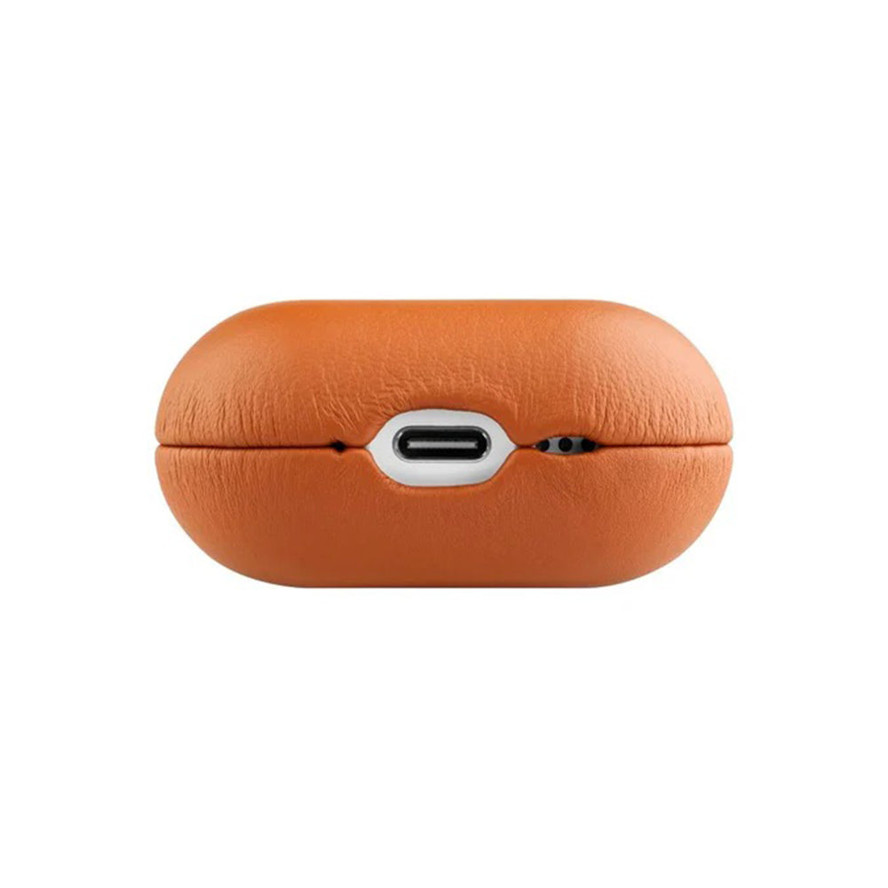Hülle Fixed PodsLeather für Apple AirPods 4, Braun