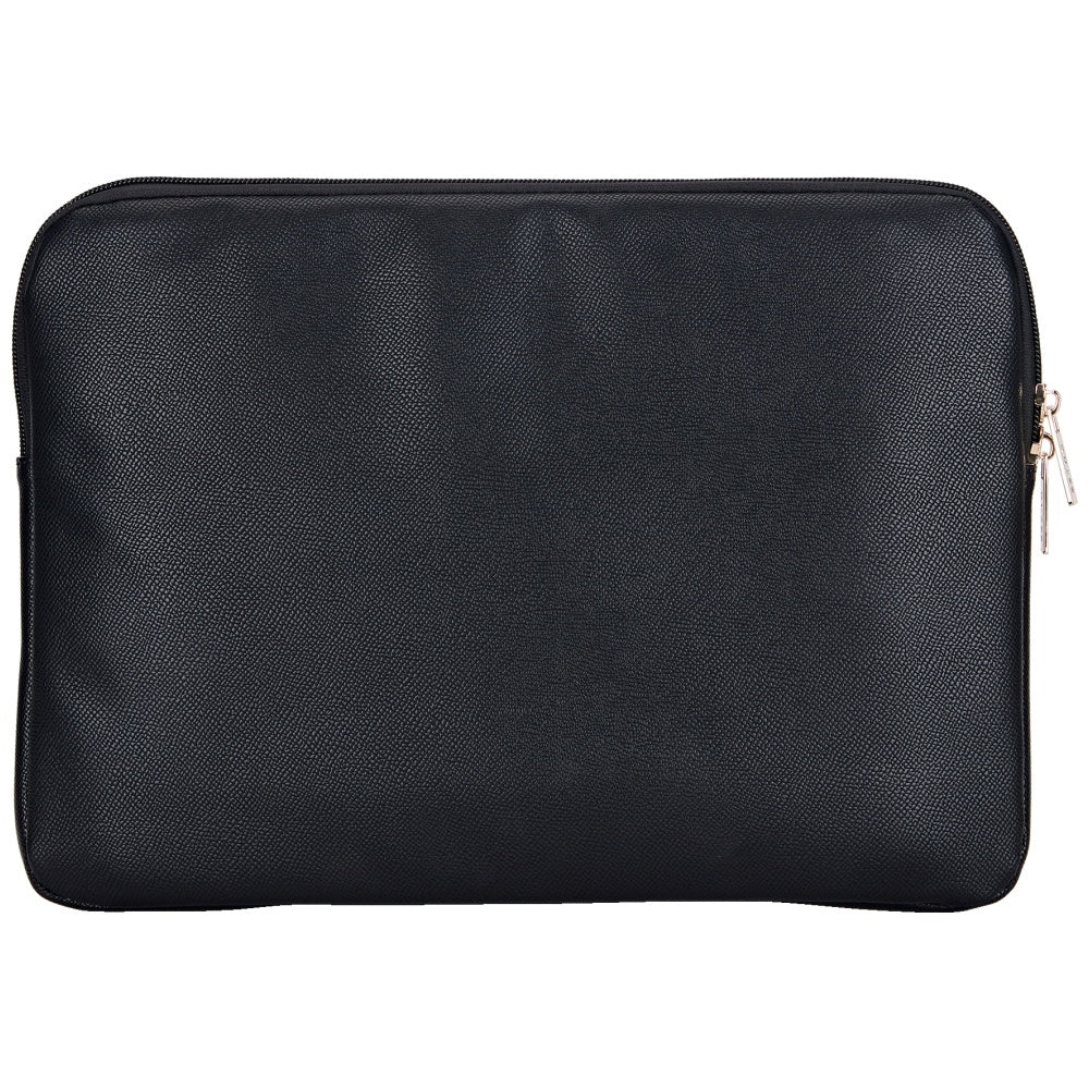 Guess Grained Triangle Logo Hülle für 14-Zoll-Laptop, Schwarz