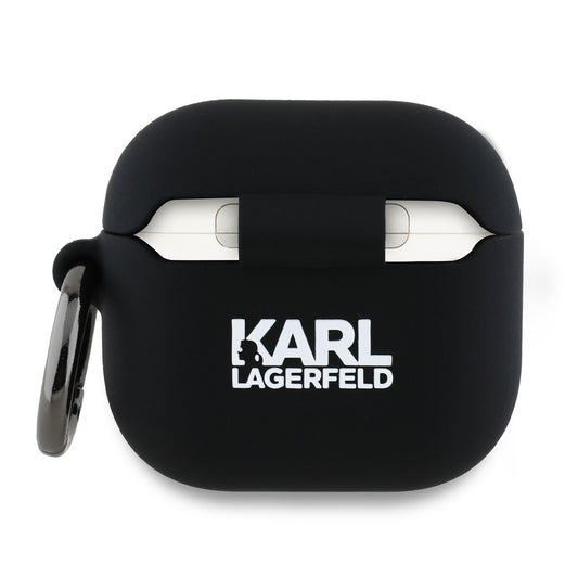 Karl Lagerfeld 3D Choupette's Head Hülle für Apple AirPods 4, Schwarz