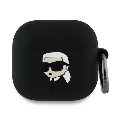 Karl Lagerfeld 3D Karl's Head Case for Apple AirPods 4, Black