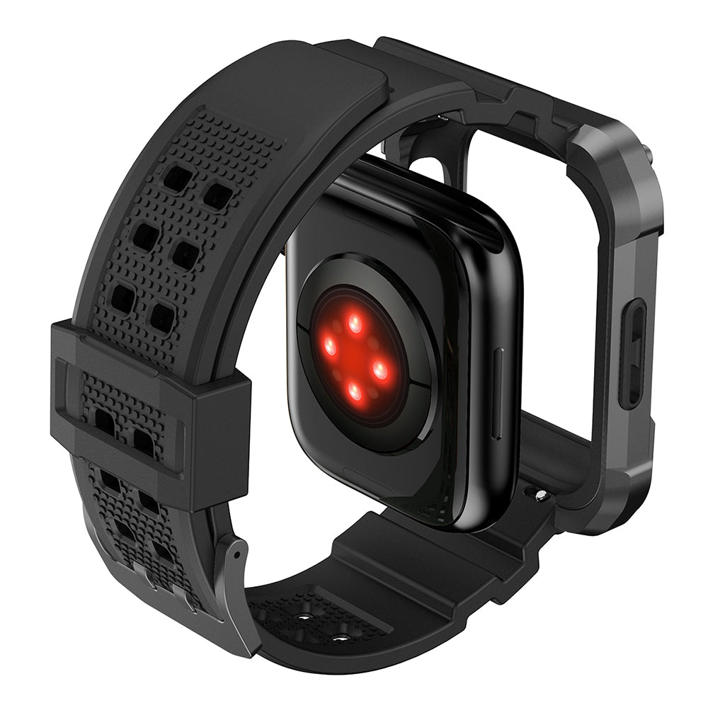 Lito RuggedArmor Armband für Apple Watch 44mm Serie, Grau