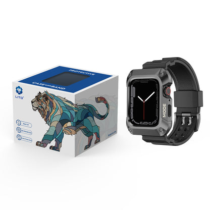 Lito RuggedArmor Armband für Apple Watch 44mm Serie, Grau