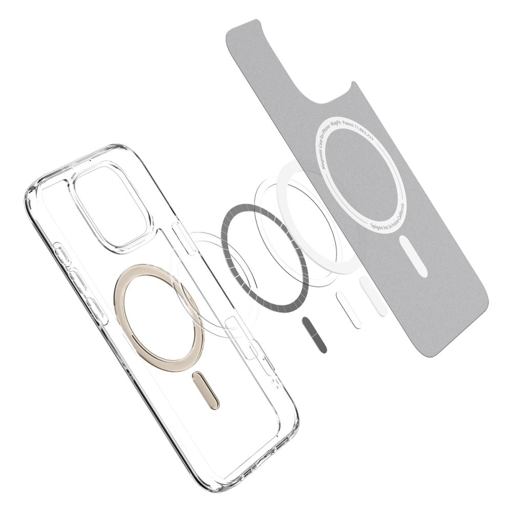 MagSafe Hülle für Apple iPhone 16 Pro Max, Spigen, Ultra Hybrid, Gold ACS08001