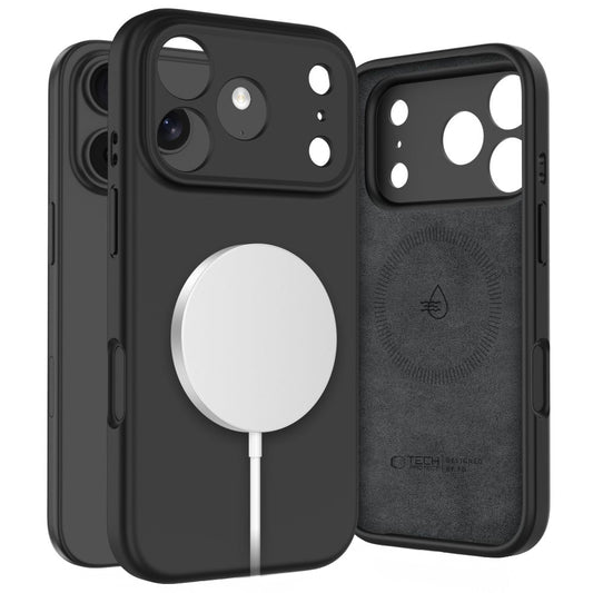MagSafe Hülle für Apple iPhone 17 Pro, Tech-Protect, Silikon, Schwarz