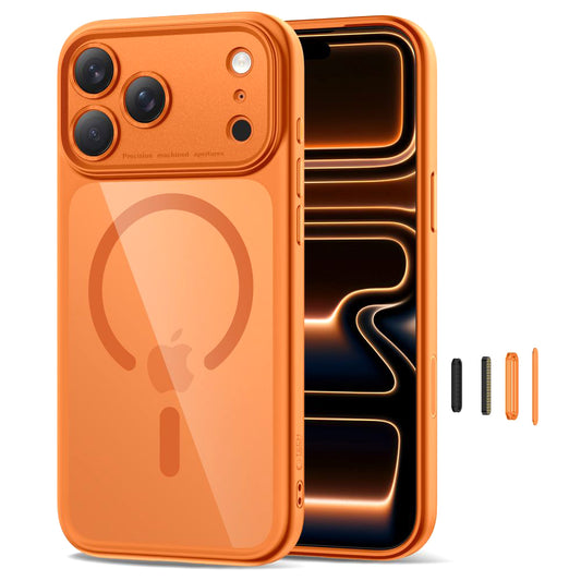 MagSafe Hülle für Apple iPhone 17 Pro Max, Tech-Protect, MagPeak, Orange