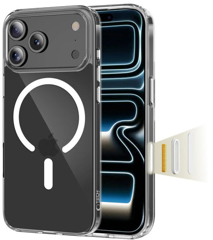 MagSafe Case for Apple iPhone 17 Pro, Tech-Protect, Flexair Hybrid CC, Transparent