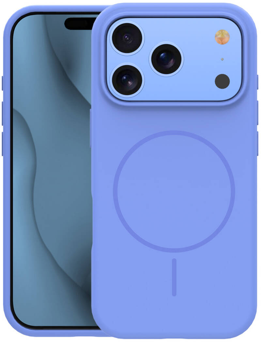 MagSafe-Hülle für Apple iPhone 18 Pro Max / 17 Pro Max, OEM, dünn aus Silikon, blau