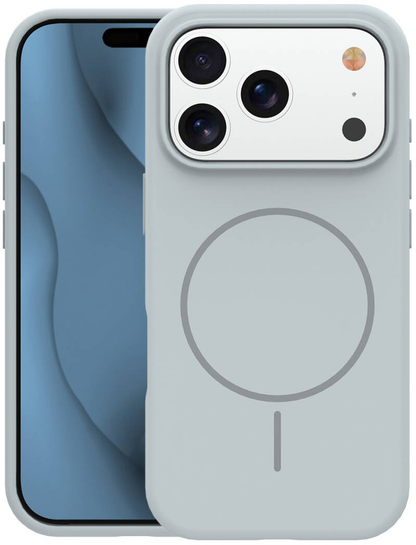 MagSafe-Hülle für Apple iPhone 18 Pro Max / 17 Pro Max, OEM, dünnes Silikon, Grau