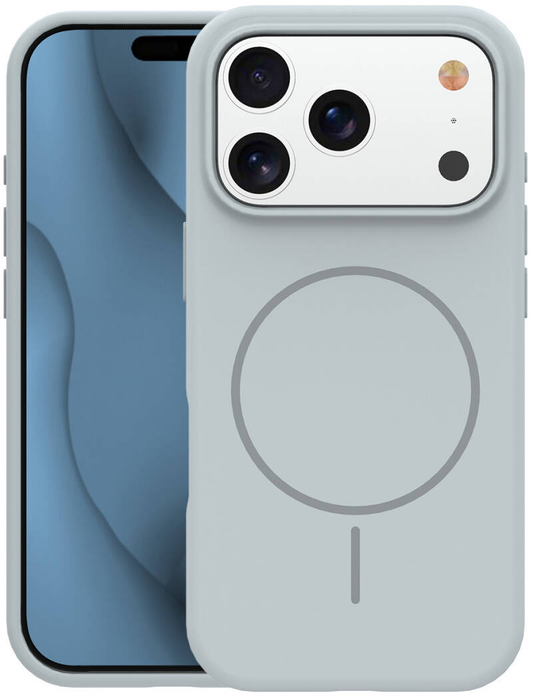 MagSafe-Hülle für Apple iPhone 18 Pro Max / 17 Pro Max, OEM, dünnes Silikon, Grau
