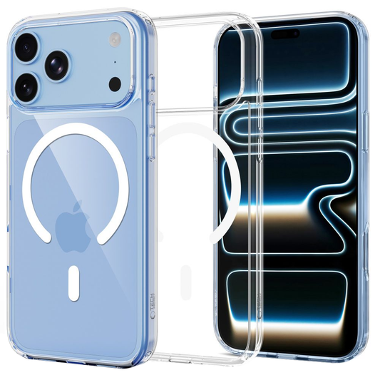 MagSafe-Hülle für Apple iPhone 18 Pro / 17 Pro, Tech-Protect, Flexair Hybrid, Transparent
