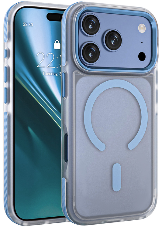 MagSafe-Hülle für Apple iPhone 18 Pro Max / 17 Pro Max, Etteri, Icy Mag, Blau