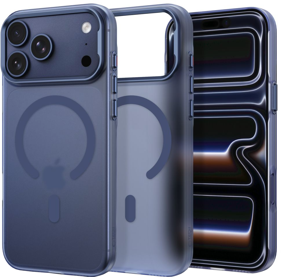 MagSafe-Hülle für Apple iPhone 18 Pro / 17 Pro, Tech-Protect, MagZero, Mattes Marineblau