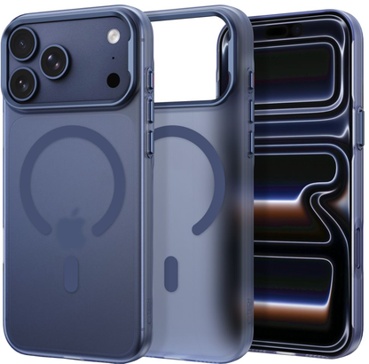 MagSafe-Hülle für Apple iPhone 18 Pro / 17 Pro, Tech-Protect, MagZero, Mattes Marineblau