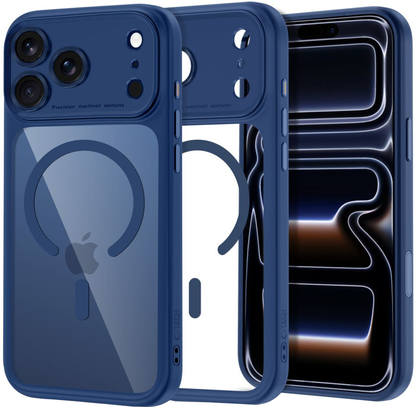 MagSafe-Hülle für Apple iPhone 18 Pro Max / 17 Pro Max, Tech-Protect, MagPeak CC, Marineblau