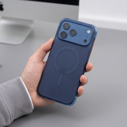 MagSafe-Hülle für Apple iPhone 18 Pro / 17 Pro, Tech-Protect, MagAir CC, Mattes Marineblau