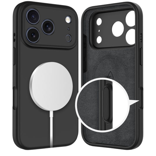 MagSafe Hülle für Apple iPhone 17 Pro, Tech-Protect, Silikon, Schwarz