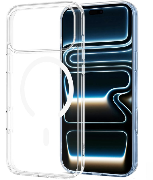 MagSafe-Hülle für Apple iPhone 18 Pro / 17 Pro, Tech-Protect, Flexair Hybrid, Transparent
