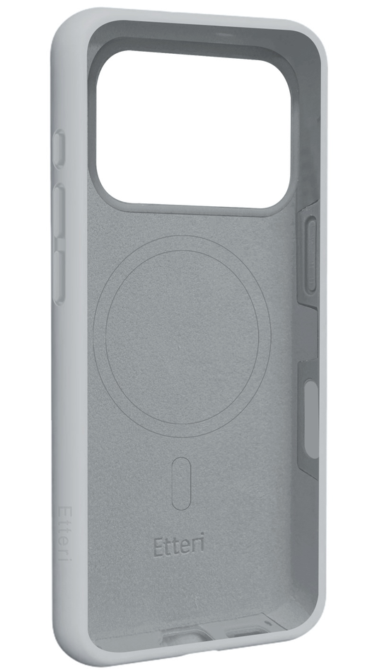 MagSafe-Hülle für Apple iPhone 18 Pro Max / 17 Pro Max, Etteri, Silicone Mag, Grau