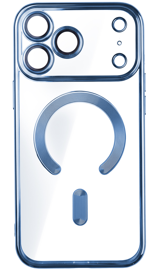 MagSafe-Hülle für Apple iPhone 18 Pro Max / 17 Pro Max, OEM, Color Chrome Mag, Blau