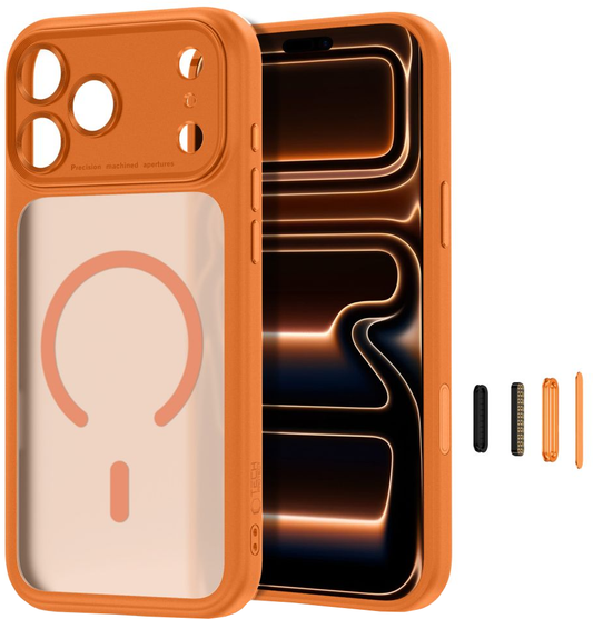 MagSafe-Hülle für Apple iPhone 18 Pro Max / 17 Pro Max, Tech-Protect, MagPeak CC, Matt Orange