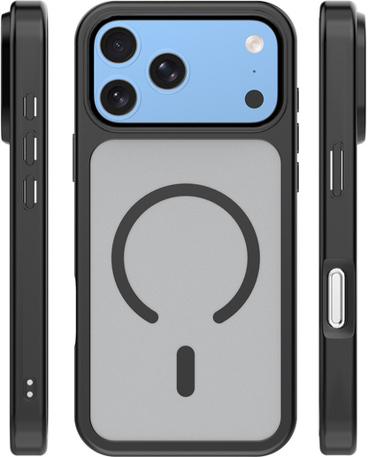 MagSafe-Hülle für Apple iPhone 18 Pro / 17 Pro, OEM, Mag Big Hole, Mattschwarz